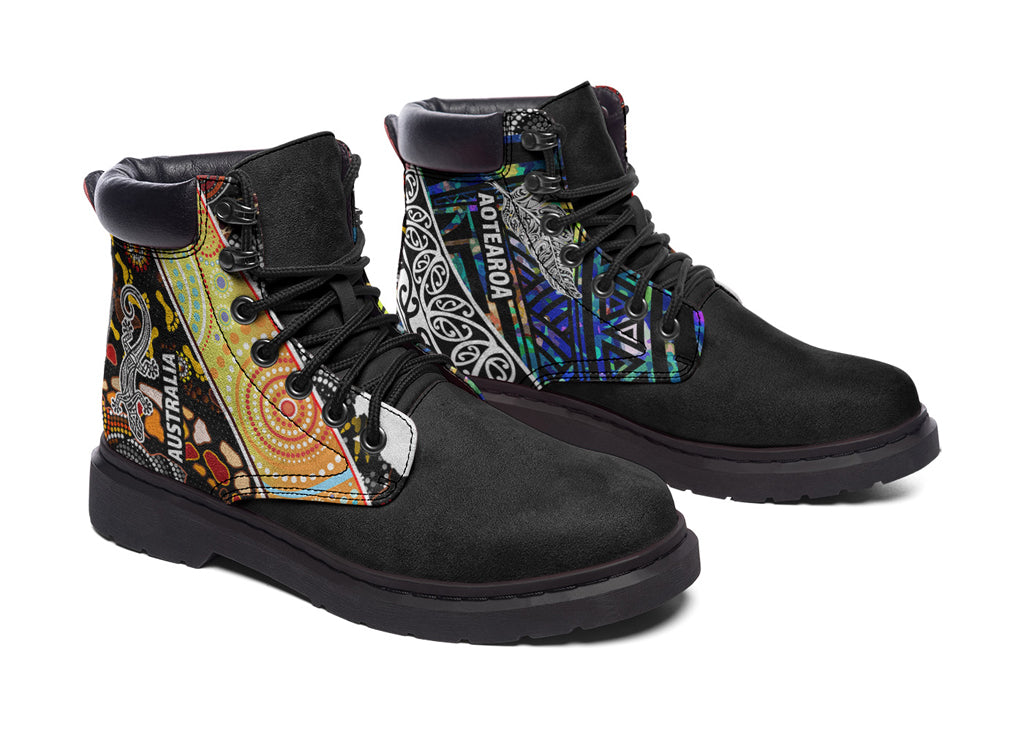 australia-aboriginal-inspired-leather-boots-aotearoa-and-australia-indigenous-culture