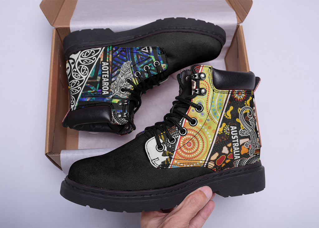 australia-aboriginal-inspired-leather-boots-aotearoa-and-australia-indigenous-culture