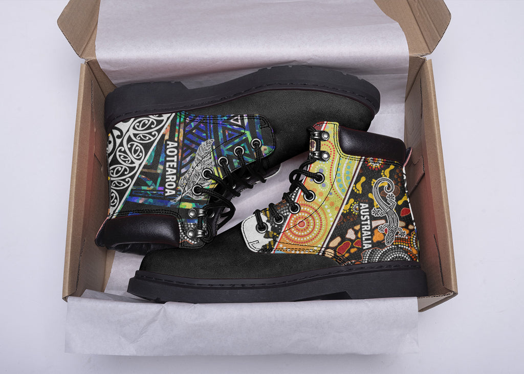 australia-aboriginal-inspired-leather-boots-aotearoa-and-australia-indigenous-culture