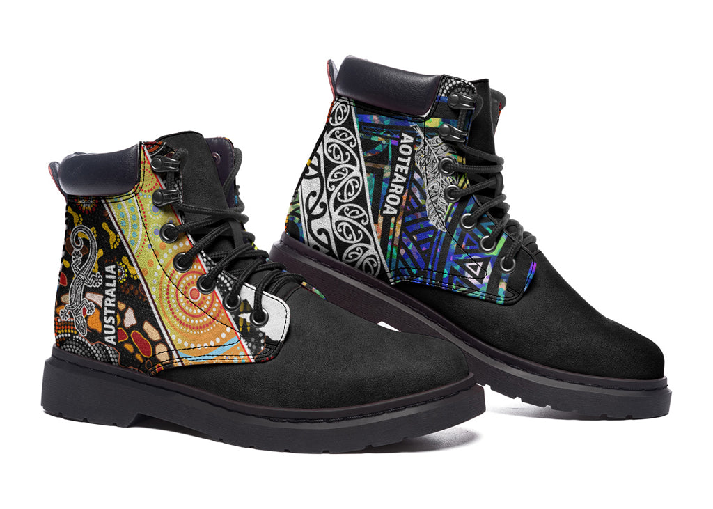 australia-aboriginal-inspired-leather-boots-aotearoa-and-australia-indigenous-culture