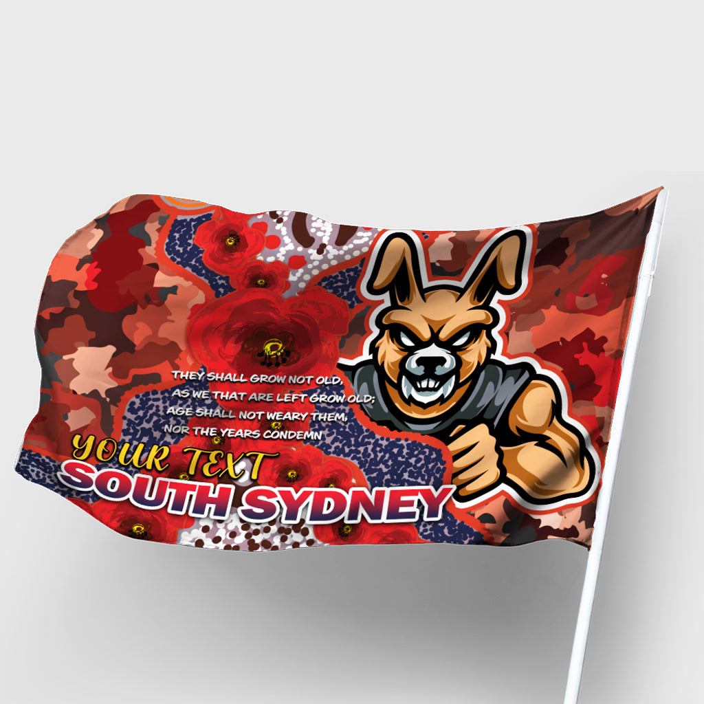 australia-south-sydney-anzac-flag-custom-anzac-souths-with-aboriginal-inspired-poppy-flowers-flag