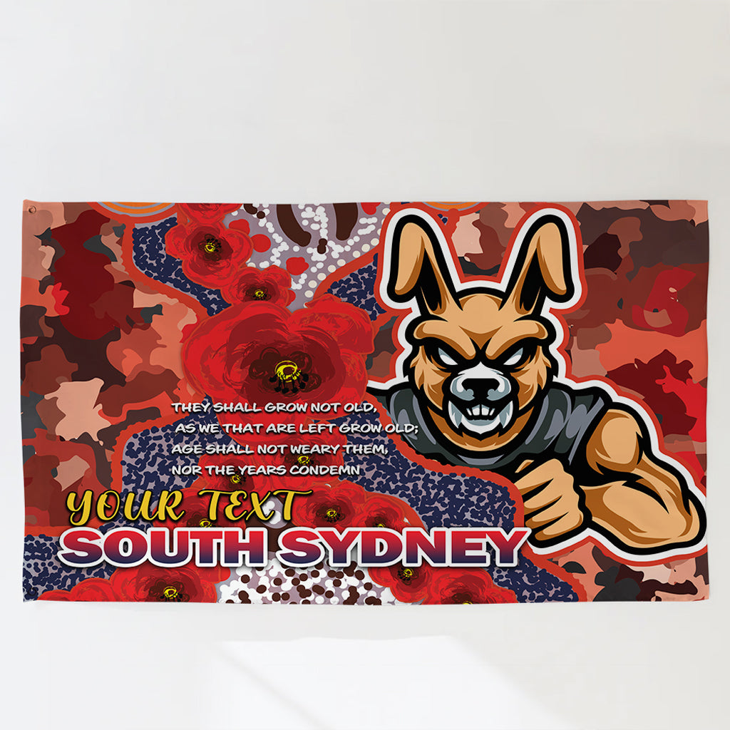 australia-south-sydney-anzac-flag-custom-anzac-souths-with-aboriginal-inspired-poppy-flowers-flag