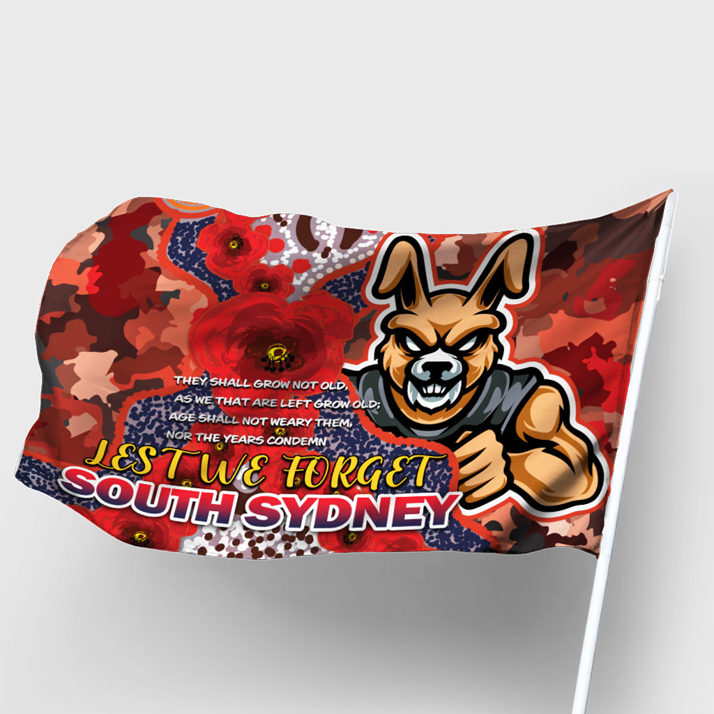 australia-south-sydney-anzac-flag-custom-anzac-souths-with-aboriginal-inspired-poppy-flowers-flag