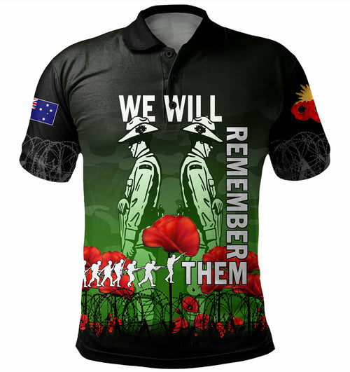 australia-anzac-day-polo-shirt-anzac-day-soldier-we-will-remember-them-polo-shirt-green