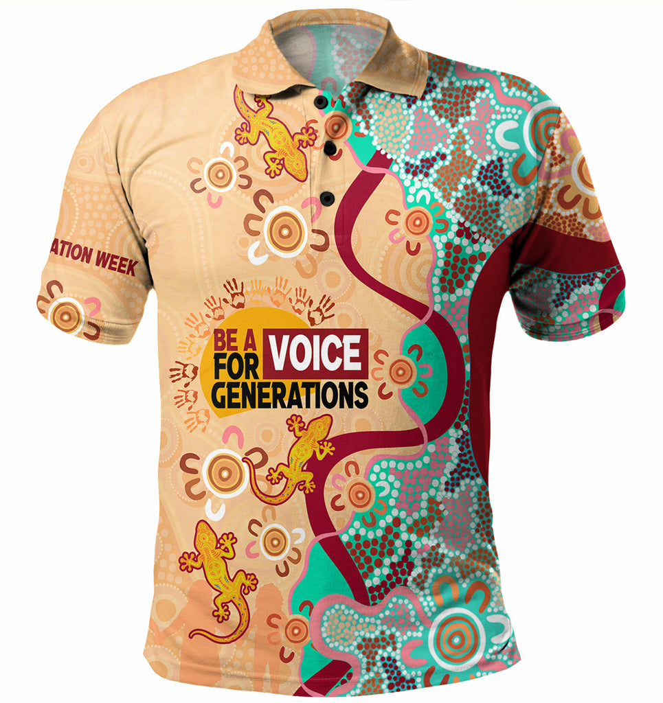 australia-national-reconciliation-week-custom-polo-shirt-be-a-voice-for-generations-polo-shirt