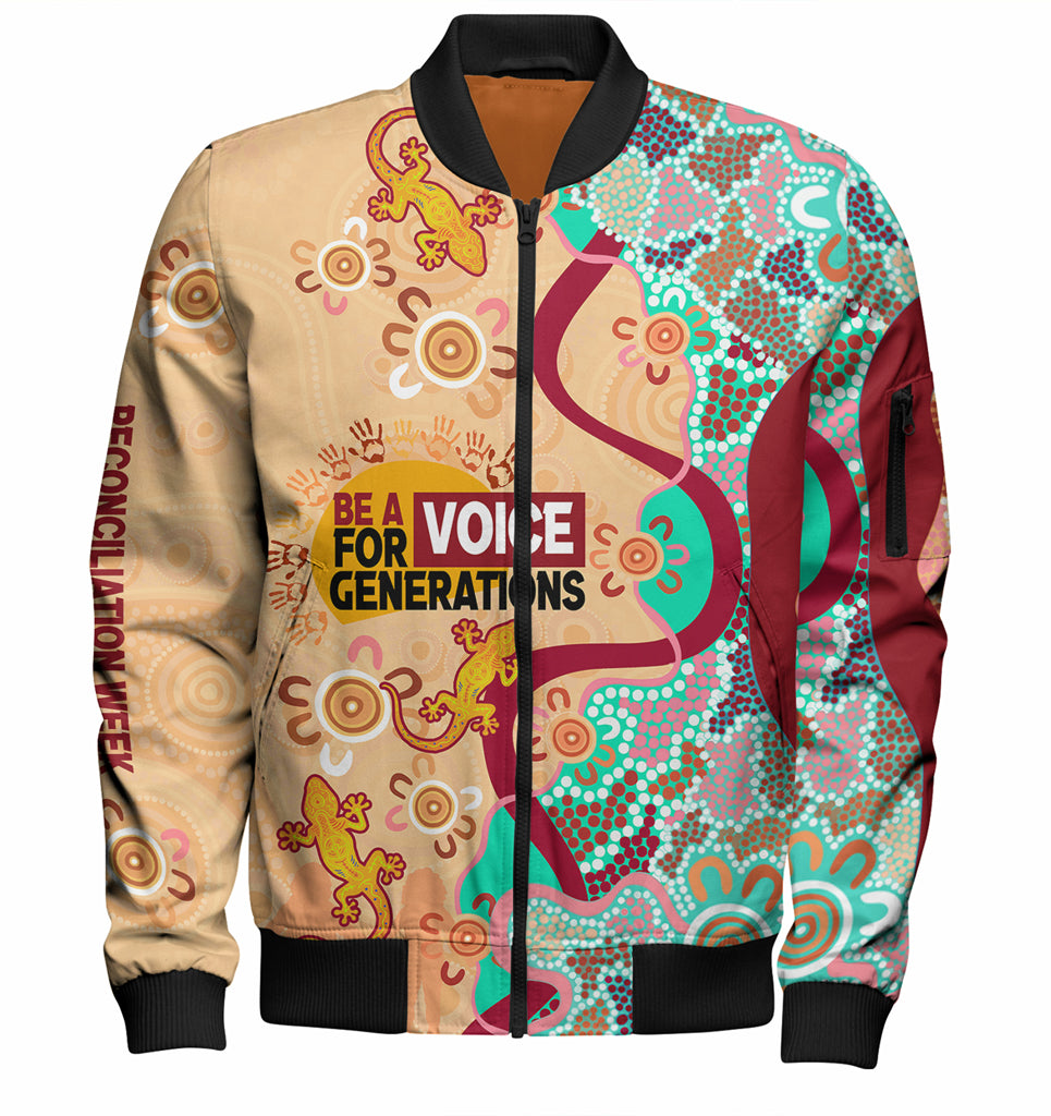 australia-national-reconciliation-week-custom-bomber-jacket-be-a-voice-for-generations-bomber-jacket