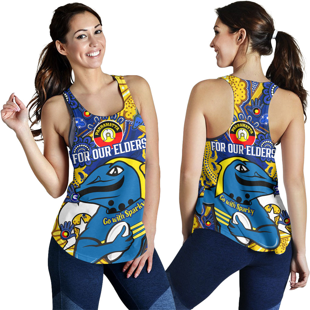 australia-parramatta-naidoc-week-custom-women-racerback-tank-for-our-elders-go-with-sparky-tank