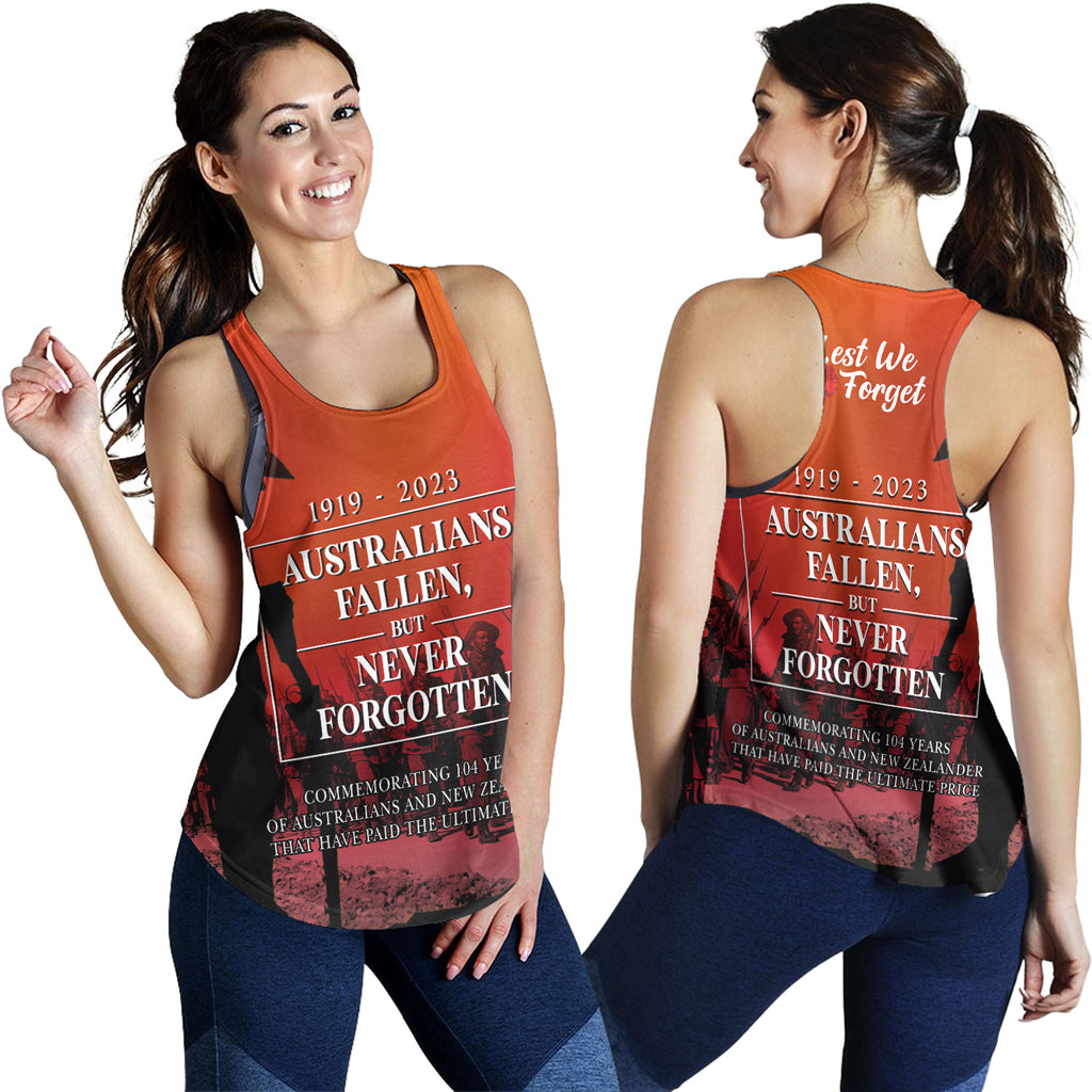 australia-anzac-day-custom-women-racerback-tank-lest-we-for-get-anzac-quotes-tank