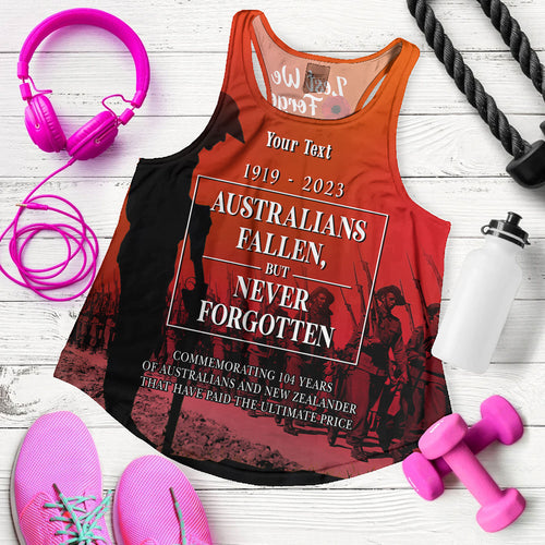 australia-anzac-day-custom-women-racerback-tank-lest-we-for-get-anzac-quotes-tank