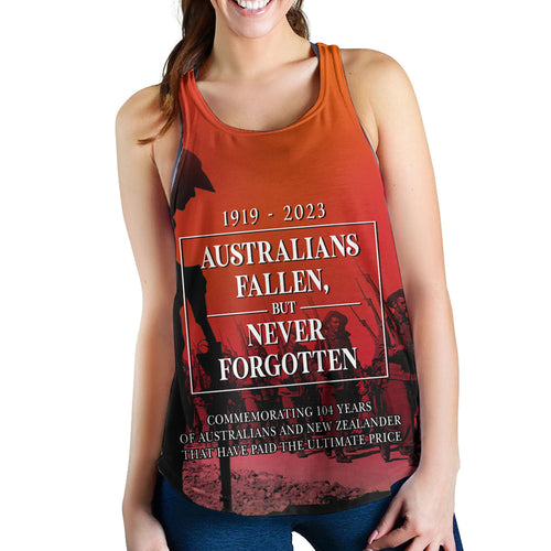 australia-anzac-day-custom-women-racerback-tank-lest-we-for-get-anzac-quotes-tank