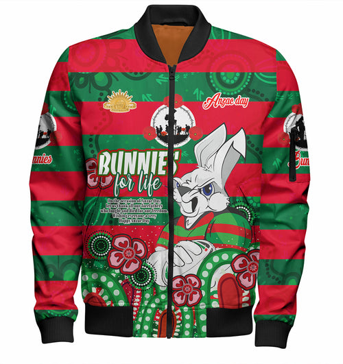 australia-south-of-sydney-anzac-day-custom-bomber-jacket-bunnies-for-life-anzac-quotes-bomber-jacket