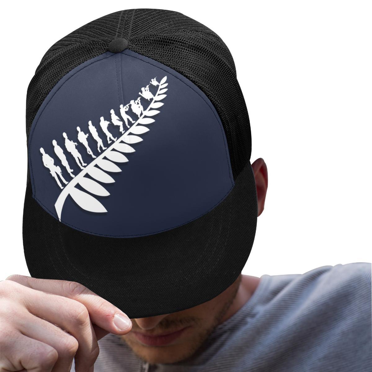 Custom - Lest We Forget Silver Fern Anzac Trucker Hat Personal Signature - Navy - Vibe Hoodie