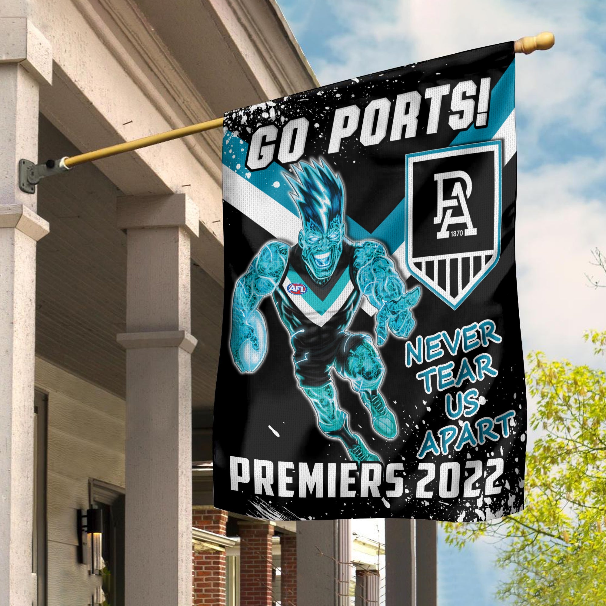port-adelaide-football-flag-premiers-2022-aboriginal-art-go-ports