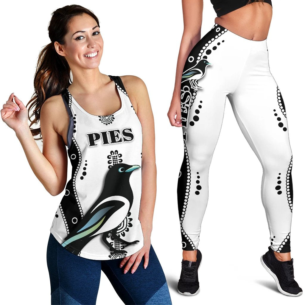 combo-racerback-tank-and-legging-collingwood-pies-indigenous-white