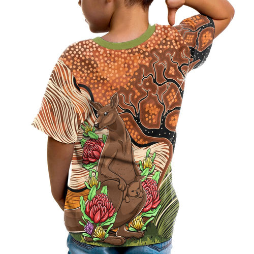 aboriginal-t-shirt-kids-kangaroo-with-indigenous-tree