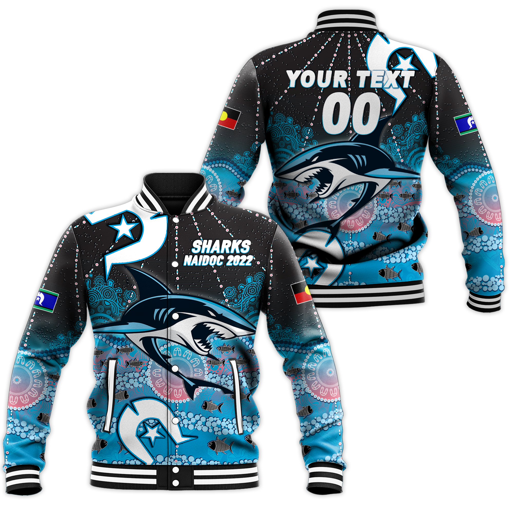 custom-personalised-sharks-rugby-naidoc-2022-aboriginal-baseball-jacket
