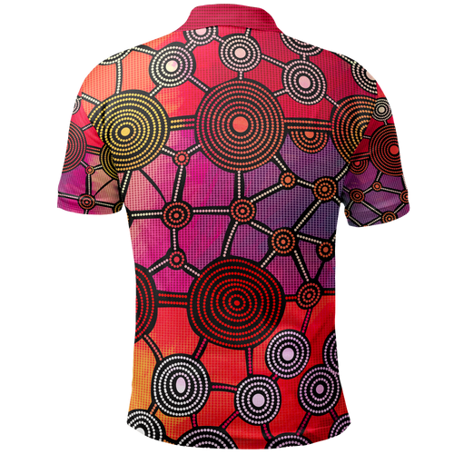 polo-shirt-aboriginal-dot-painting-shirt-circle-patterns-unisex