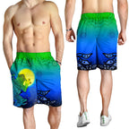 aboriginal-mens-shorts-indigenous-frog-blue