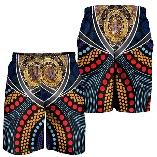 men-short-aboriginal-dot-panting-art-with-snake