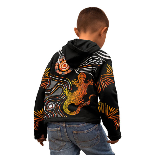 aboriginal-kid-zip-up-hoodie-lizard-sunshine