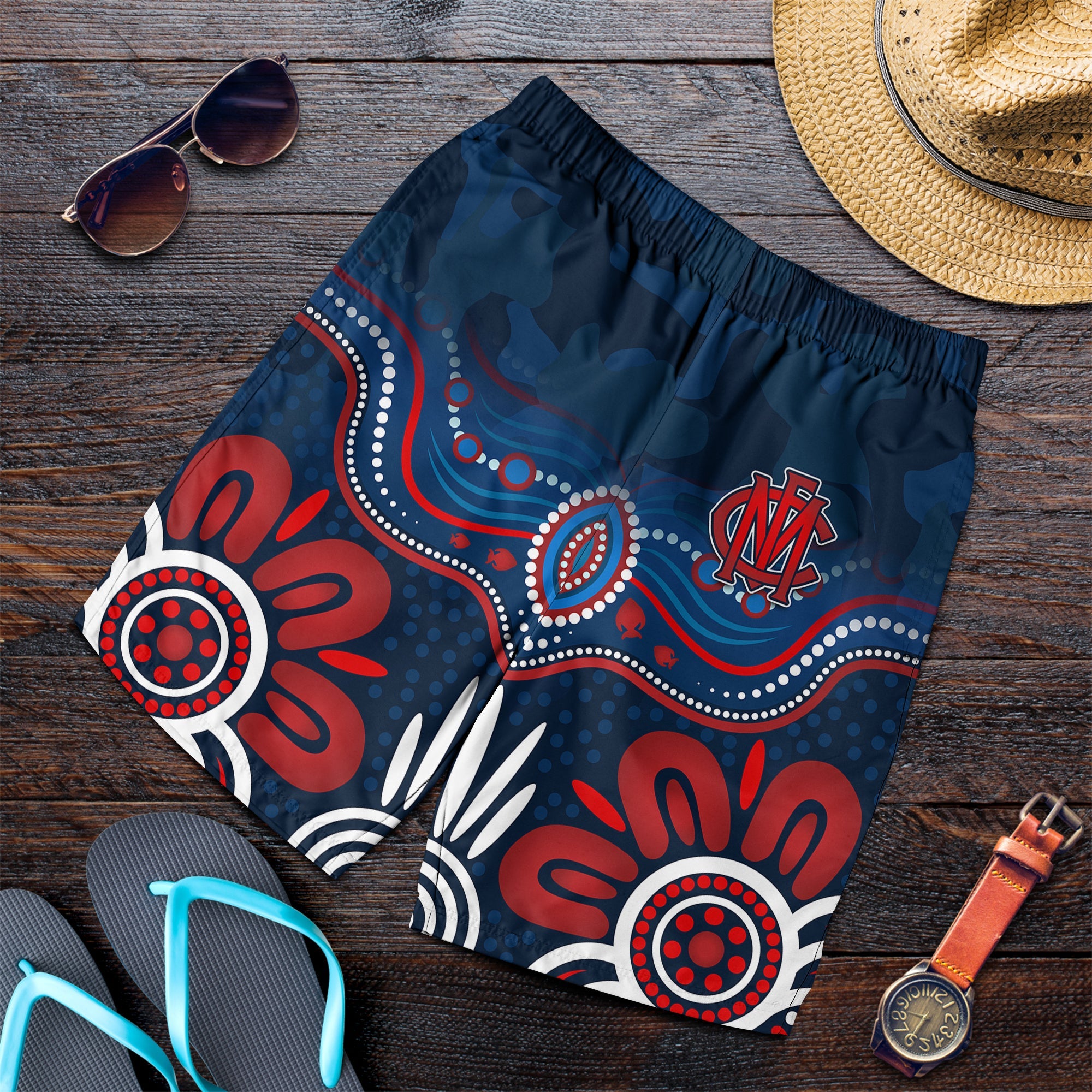demons-anzac-2022-men-shorts-melbourne-football-aboriginal-poppy