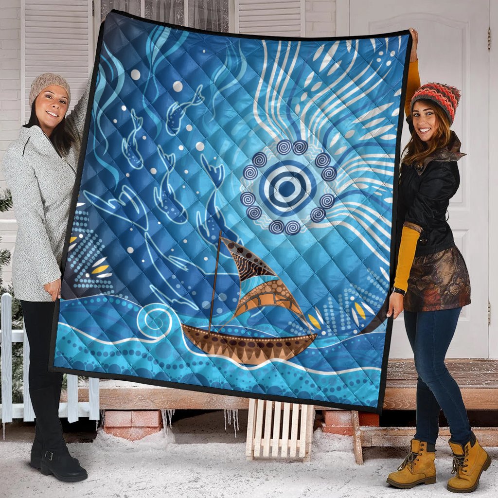 quilt-aboriginal-view-sea-with-fish-and-boat