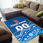 custom-personalised-newcastle-jets-area-rug-indigenous-dot-painting-art