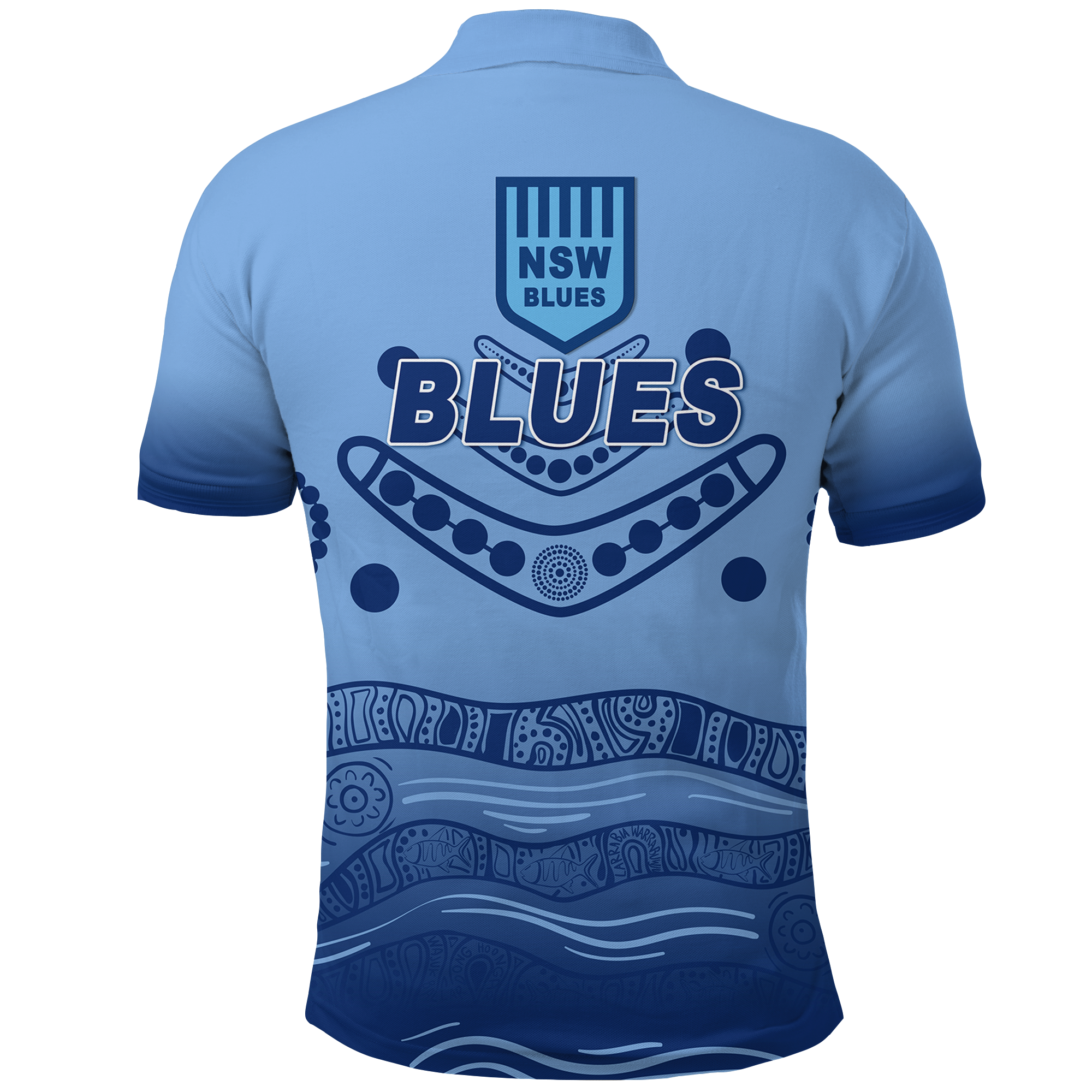New South Wales Blues Aboriginal Indigenous Polo Shirt NSW - LT12