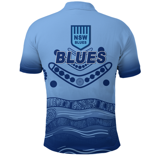 New South Wales Blues Aboriginal Indigenous Polo Shirt NSW - LT12