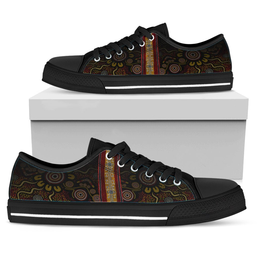low-top-shoes-aboriginal-dot-panting-art-stripe-lines