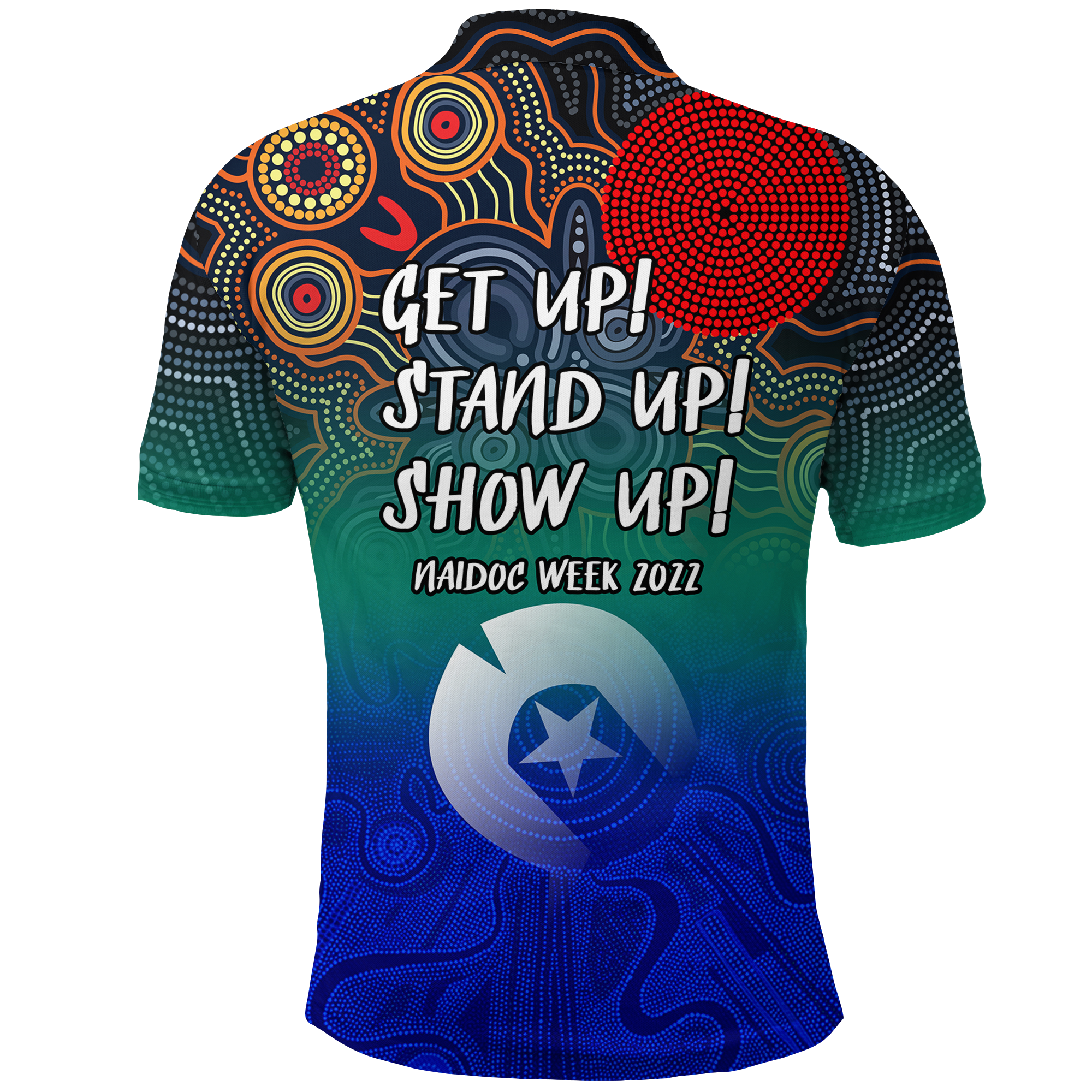 naidoc-week-2022-torres-strait-islander-with-aboriginal-dot-painting-art-polo-shirt