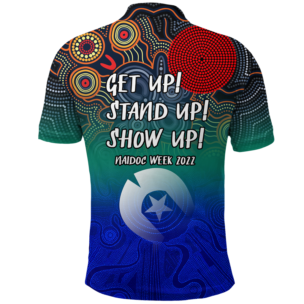 naidoc-week-2022-torres-strait-islander-with-aboriginal-dot-painting-art-polo-shirt