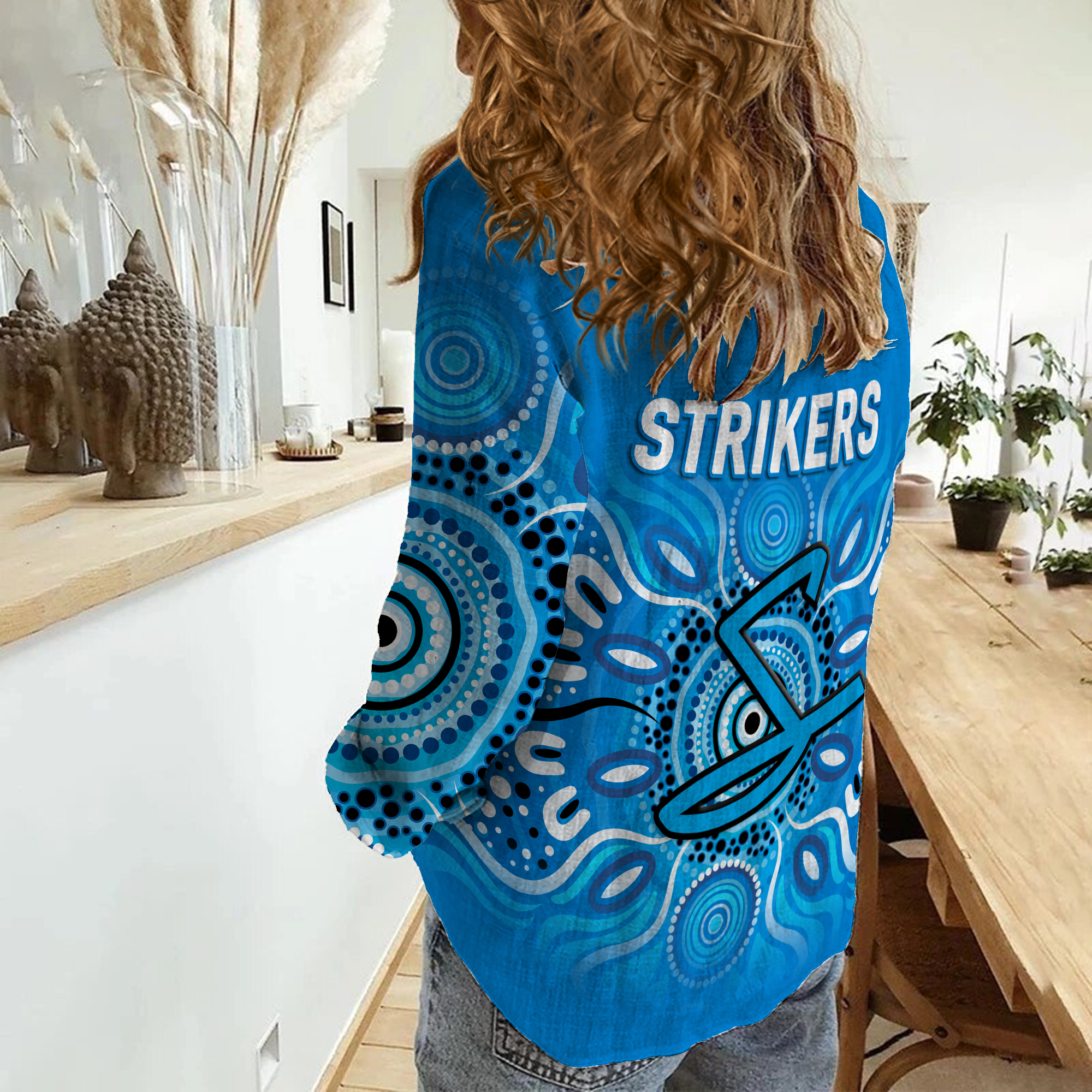 Adelaide Strikers Aboriginal Cricket 2022 Women Casual Shirt - LT12