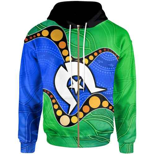 torres-strait-islands-zip-up-hoodie-flag-with-aboriginal-patterns