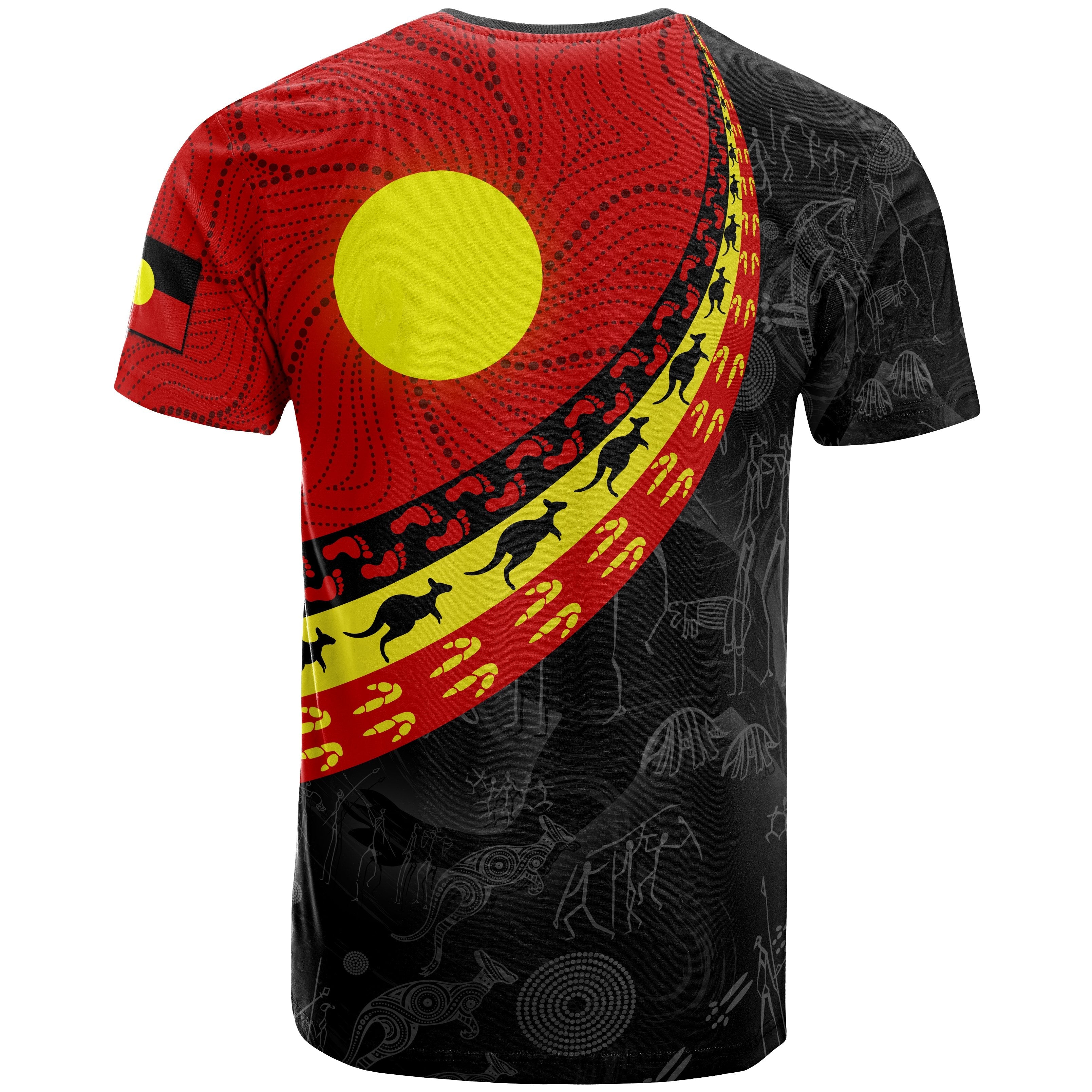 aboriginal-t-shirts-indigenous-flag-circle-dot-painting