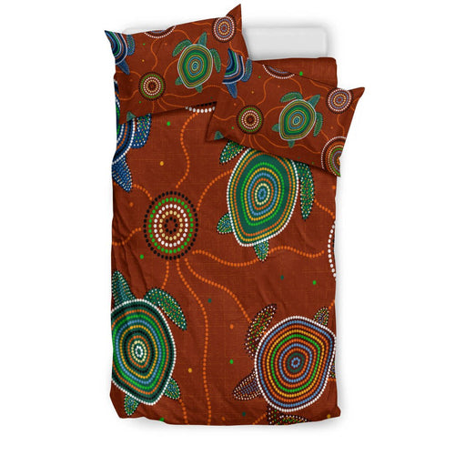 aboriginal-bedding-set-aussie-turtle-with-aboriginal-style