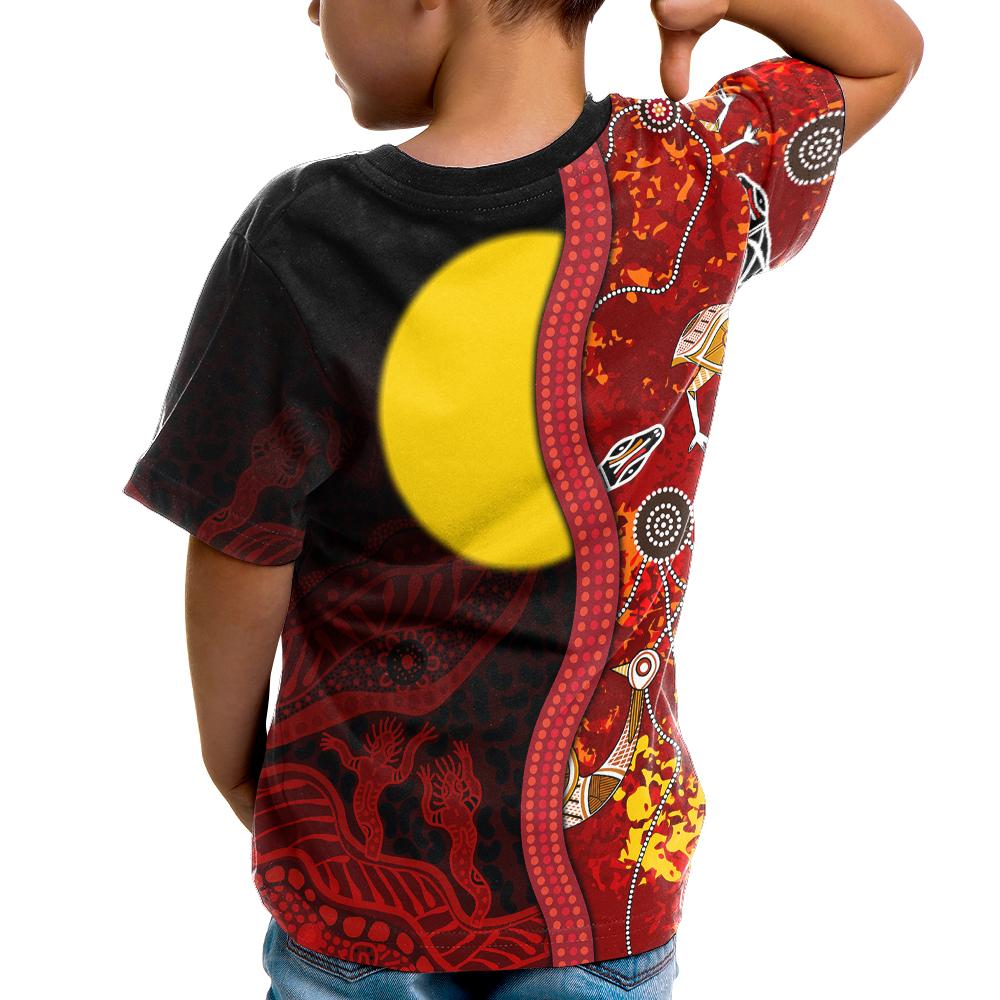 custom-kids-aboriginal-t-shirt-red-indigenous-flag