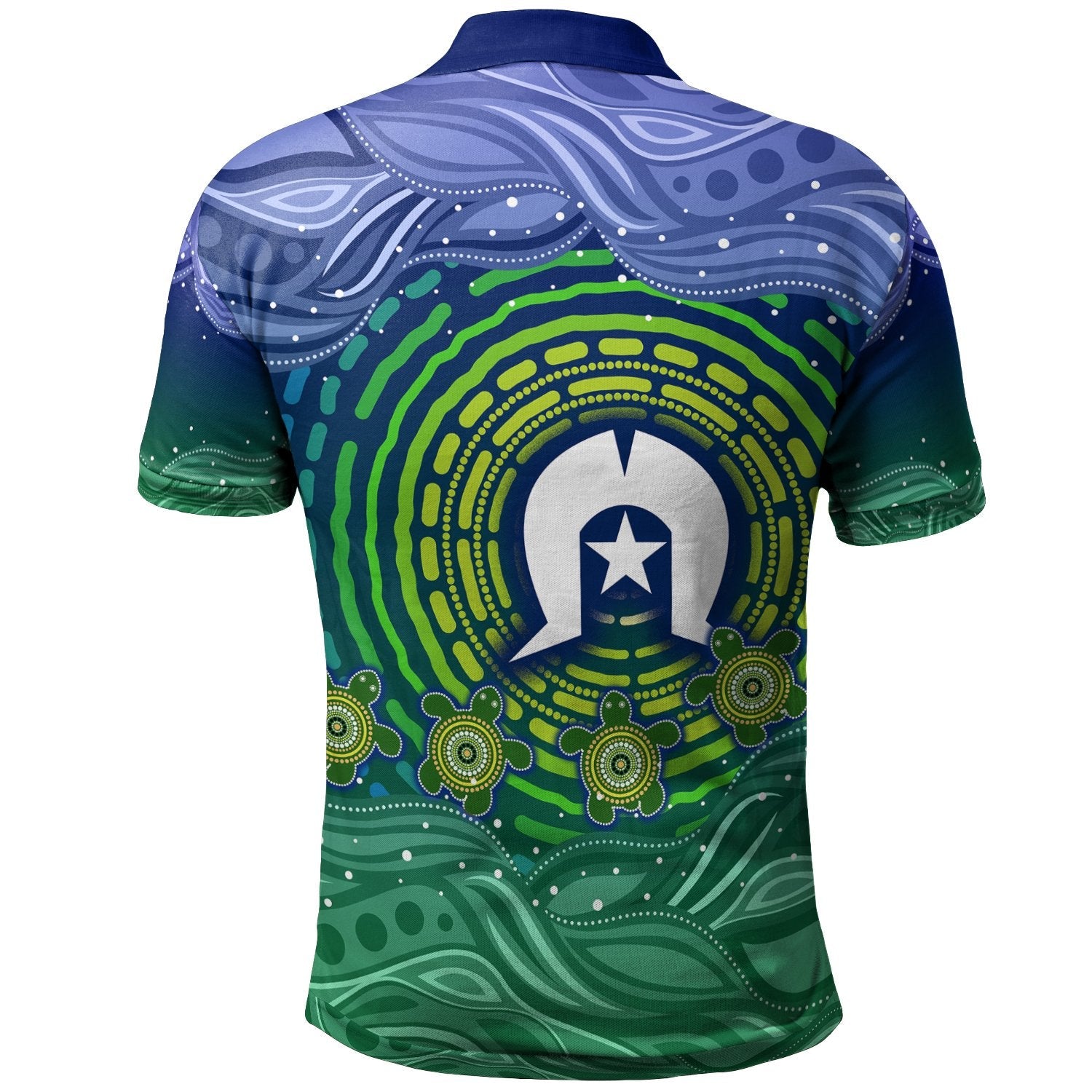 kids-torres-strait-islanders-polo-shirt-aboriginal-turtle