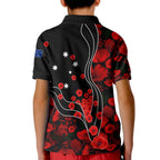 anzac-lest-we-forget-polo-shirts-kid-poppy-flowers