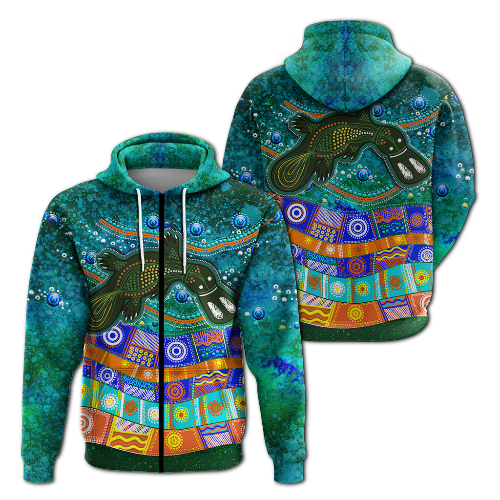 aboriginal-platypus-painting-zip-hoodie