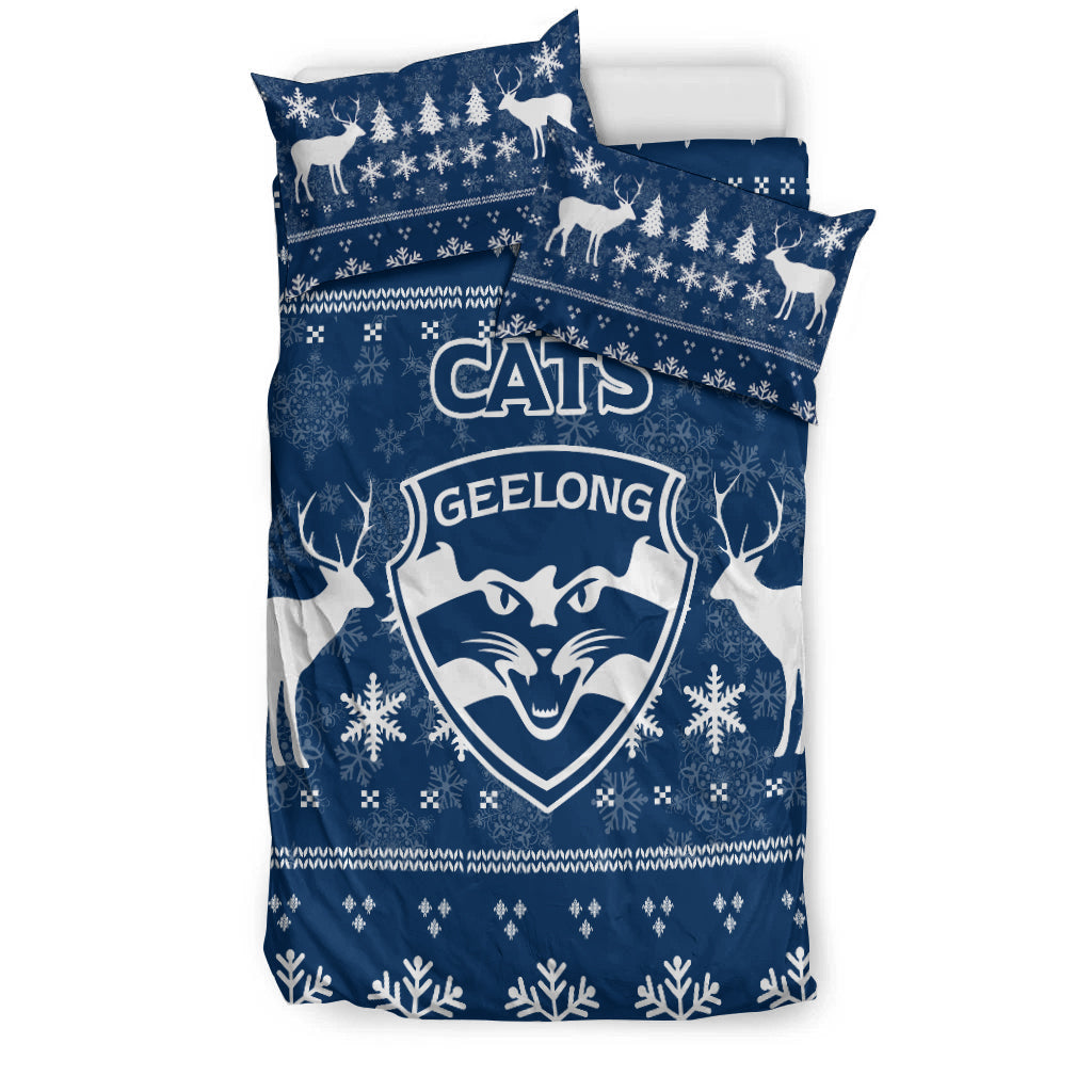 geelong-cats-bedding-set-christmas-ugly-style