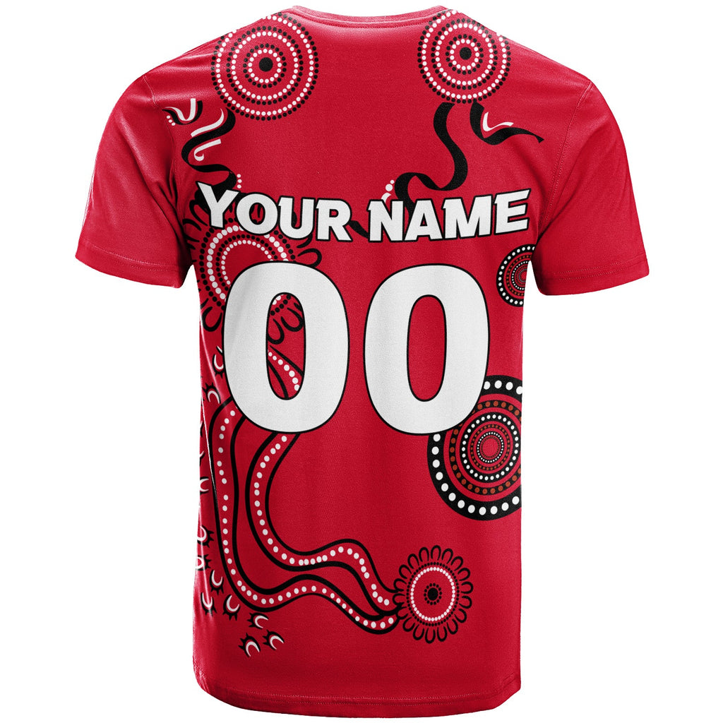 custom-personalised-western-sydney-wanderers-t-shirt-indigenous-dot-painting-art