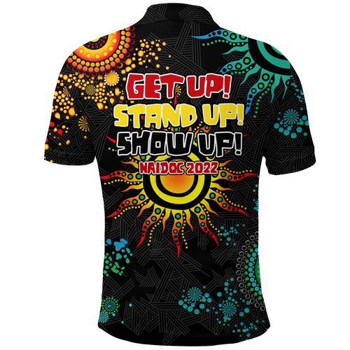 NAIDOC Week 2022 Aboriginal Art Unique Polo Shirt - LT12