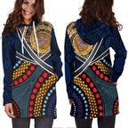 hoodie-dress-aboriginal-dot-panting-art-with-snake
