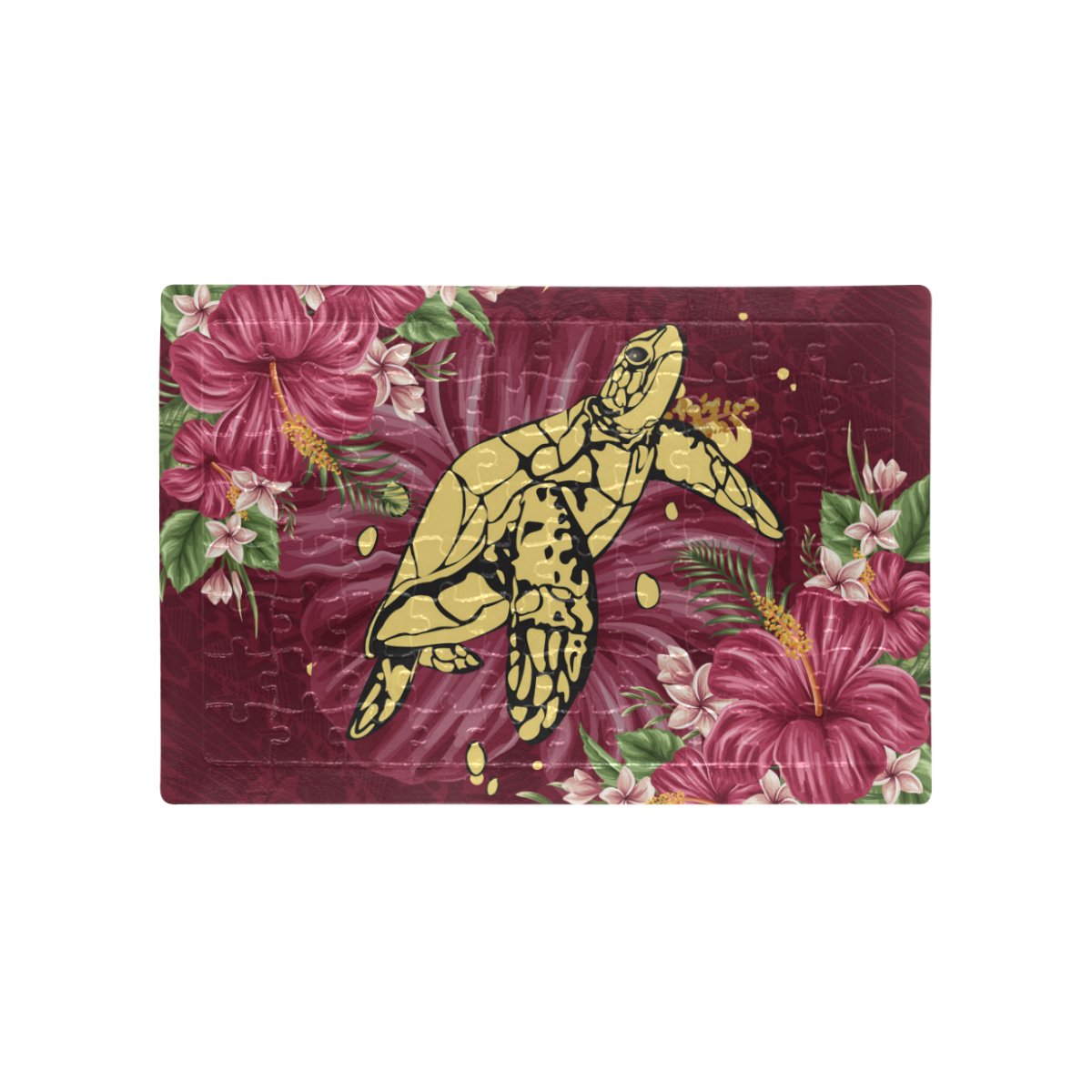 new-zealand-jigsaw-puzzle-turtle-polynesian-hibiscus