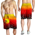 customaboriginal-mens-shorts-indigenous-frog-red