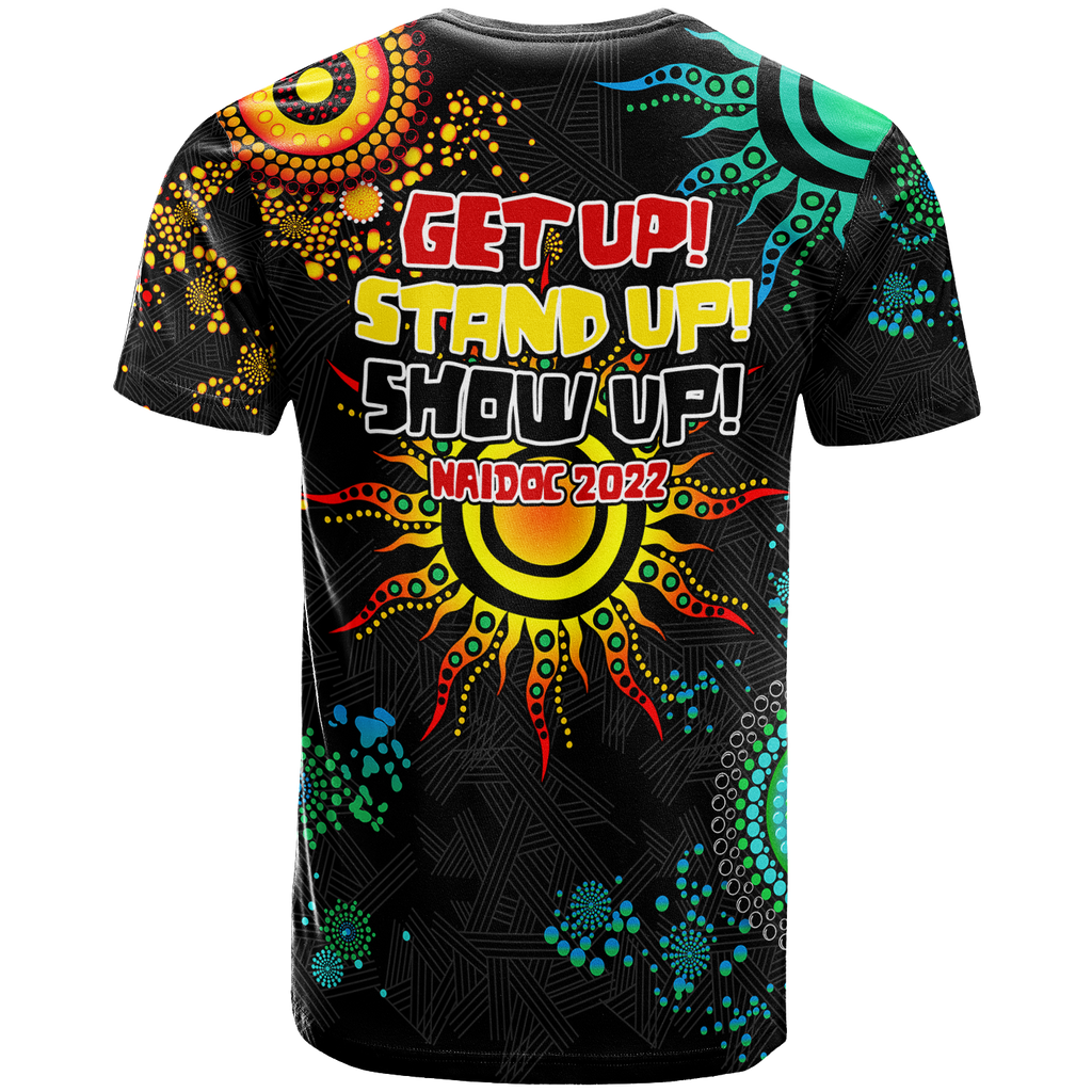 NAIDOC Week 2022 Aboriginal Art Unique T-Shirt - LT12
