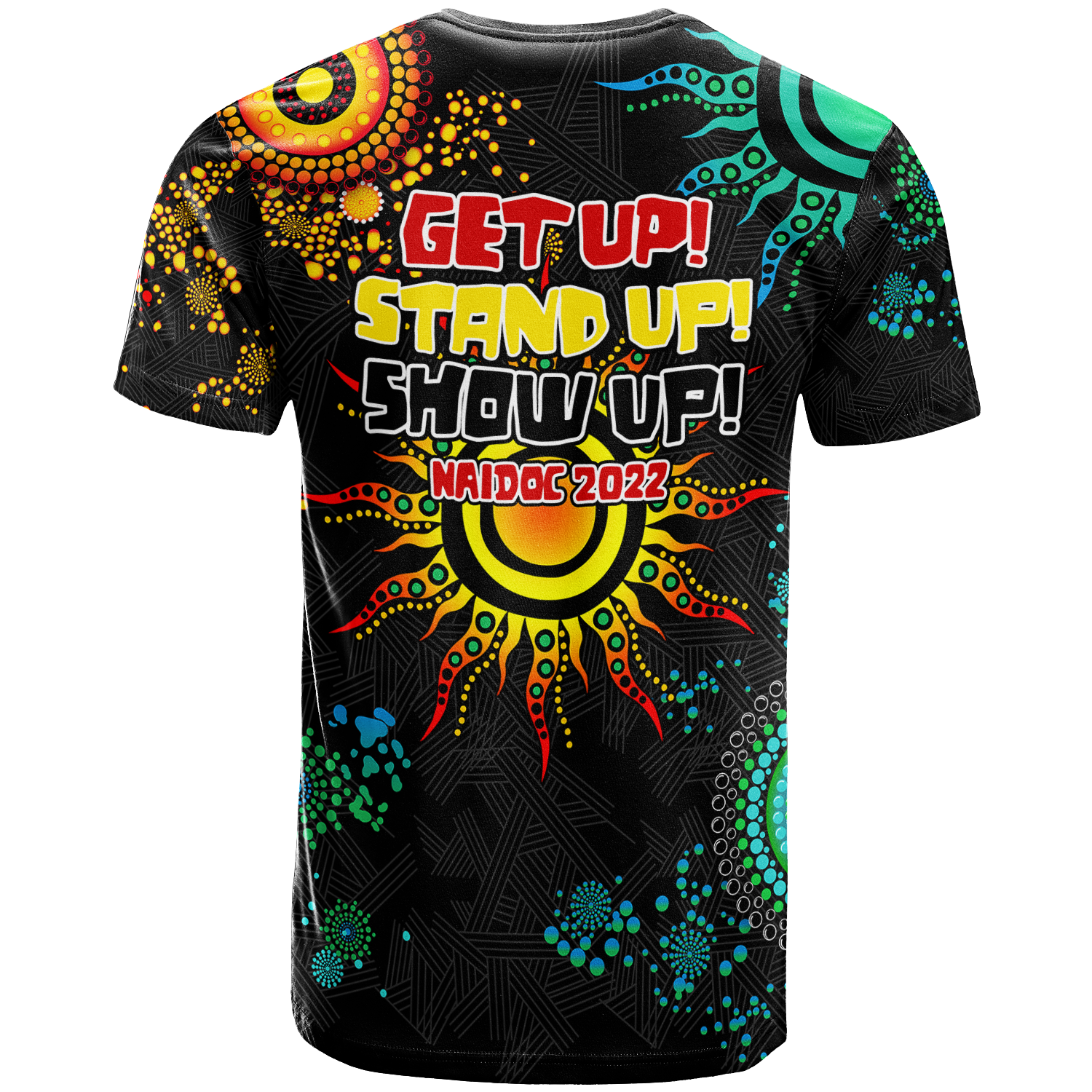NAIDOC Week 2022 Aboriginal Art Unique T-Shirt - LT12