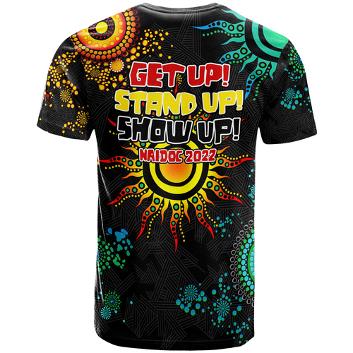 NAIDOC Week 2022 Aboriginal Art Unique T-Shirt - LT12