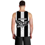 Magpies Busselton Football 2022 Men Tank Top - LT12
